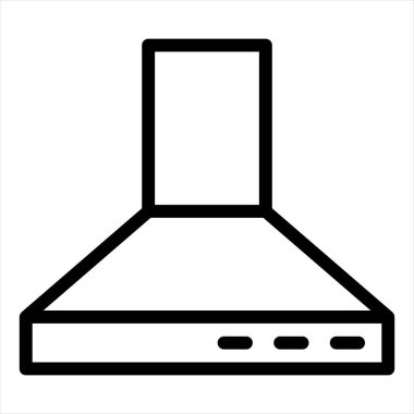 Yemek çizgisi simgesi çizimi beyaz arkaplanda izole edildi