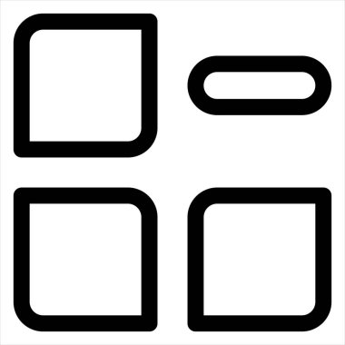 menü satırı simgesi çizimi beyaz arkaplanda izole edildi