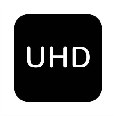 ultra glyph simge vektör çizimi beyaz arkaplanda izole edildi