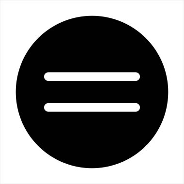 Beyaz arkaplanda izole edilmiş glyph ikon vektör illüstrasyonunu iptal et