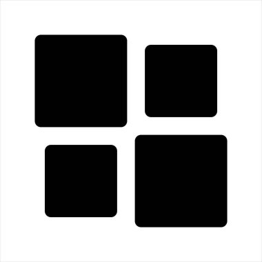 menü sembolü vektör çizimi beyaz arkaplanda izole edildi