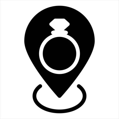 halka sembolü vektör çizimi beyaz arkaplanda izole edildi