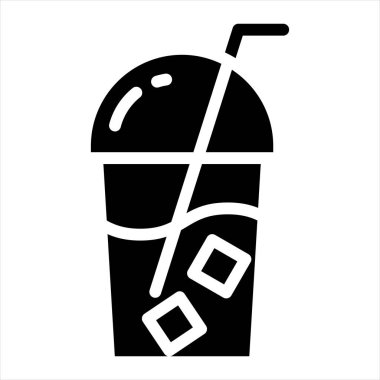 kahve sembolü vektör çizimi beyaz arkaplanda izole edildi