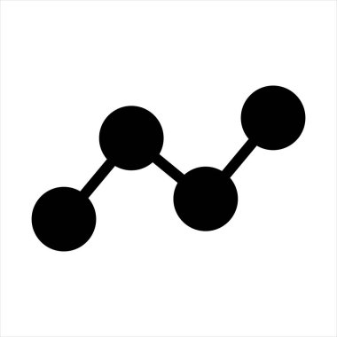 link glyph simgesi vektör çizimi beyaz arkaplanda izole edildi