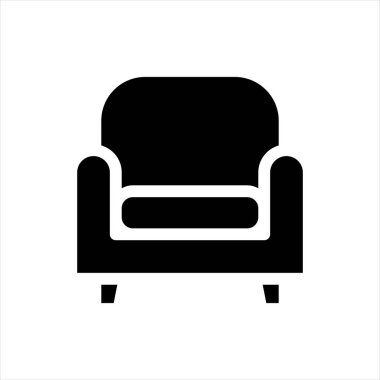 kanepe sembolü vektör illüstrasyonu beyaz arkaplanda izole