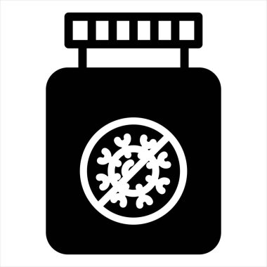 Eczane sembolü vektör illüstrasyonu beyaz arkaplanda izole edildi