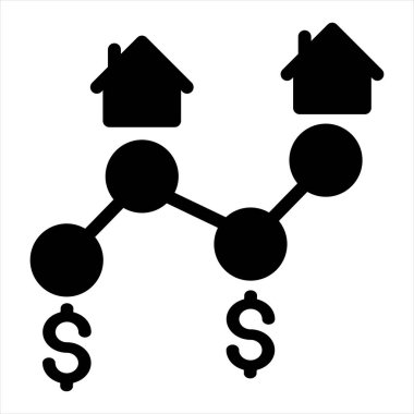 link glyph simgesi vektör çizimi beyaz arkaplanda izole edildi
