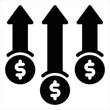 beyaz arkaplanda izole edilmiş glyph ikon vektör çizimi