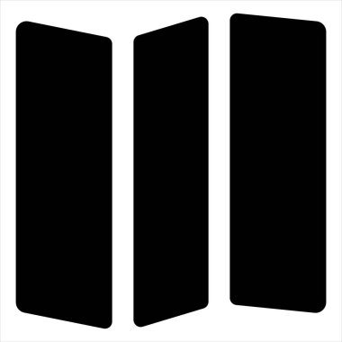 harita sembolü vektör çizimi beyaz arkaplanda izole edildi