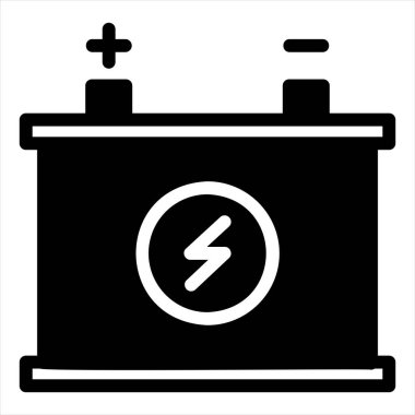 pil simgesi vektör çizimi beyaz arkaplanda izole edildi