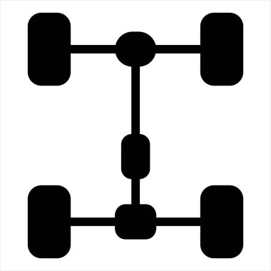 Beyaz arkaplanda izole edilmiş glyph ikon vektör çizimi