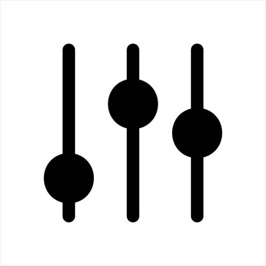 beyaz arkaplanda izole edilmiş sembol vektör çizimi seçeneği