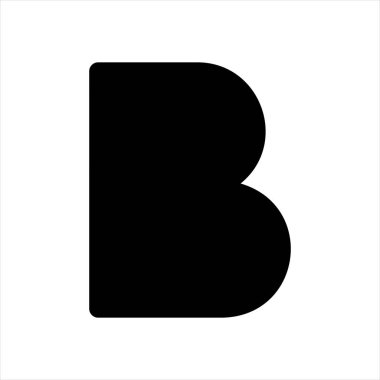 beyaz arkaplanda izole edilmiş kalın glyph simgesi vektör çizimi