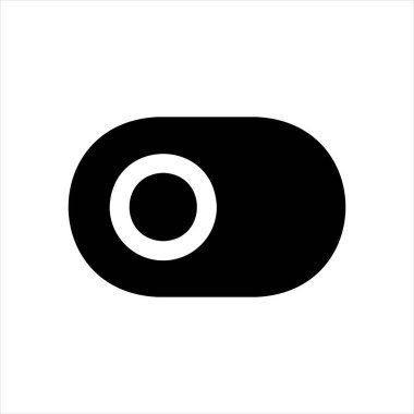 Beyaz arkaplanda izole edilmiş sembol vektör illüstrasyonunu aç / kapat