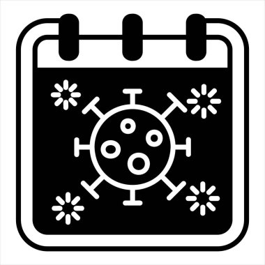 Corona kabartma simgesi vektör çizimi beyaz arkaplanda izole edildi