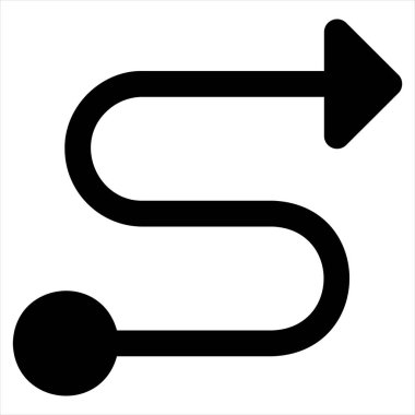 glyph simge vektör illüstrasyonunu beyaz arkaplanda izole et