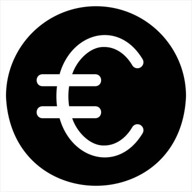 para glyph simgesi vektör çizimi beyaz arkaplanda izole edildi