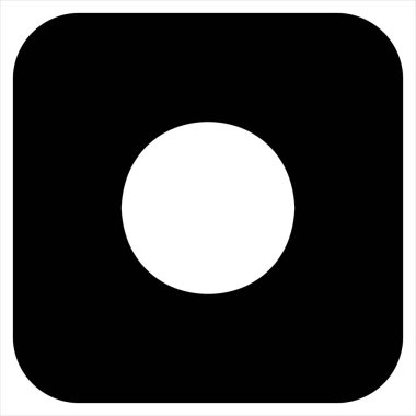 zar glyph simgesi vektör çizimi beyaz arkaplanda izole edildi