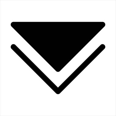 Beyaz arkaplanda izole edilmiş glyph ikon vektör çizimi