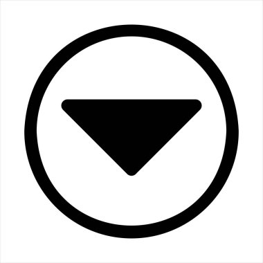 Beyaz arkaplanda izole edilmiş glyph ikon vektör çizimi