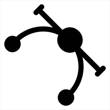 Beyaz arkaplanda izole edilmiş vektör sembolü çizimi