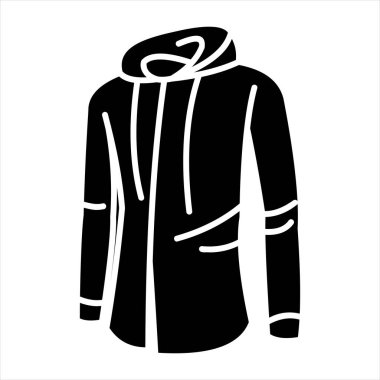 Giyim sembolü vektör çizimi beyaz arkaplanda izole edildi