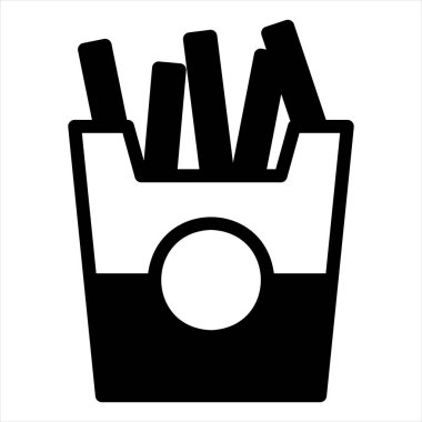 Patates sembolü vektör çizimi beyaz arkaplanda izole edildi