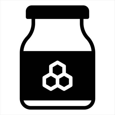 bal kabartma simgesi vektör çizimi beyaz arkaplanda izole edildi