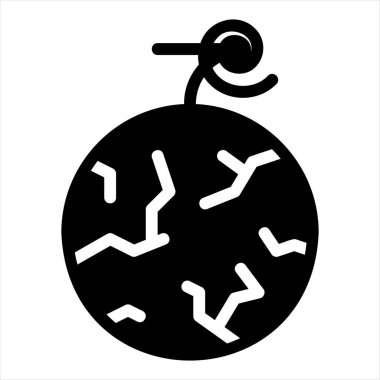 kavun sembolü vektör çizimi beyaz arkaplanda izole edildi