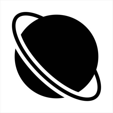 Astronomi sembolü vektör çizimi beyaz arkaplanda izole edildi
