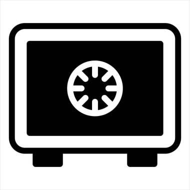 Banka kabartma simgesi vektör çizimi beyaz arkaplanda izole edildi