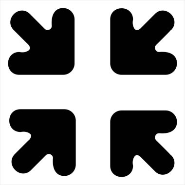 Beyaz arkaplanda izole edilmiş tam ekran glyph vektör çizimi