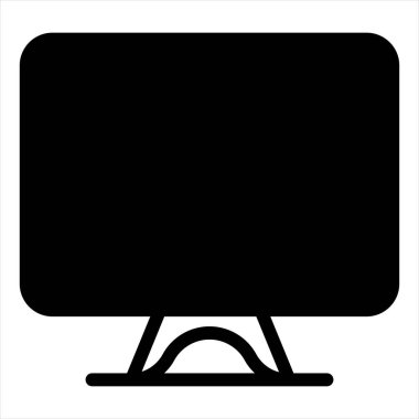 bilgisayar sembolü vektör çizimi beyaz arkaplanda izole edildi