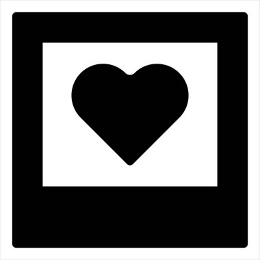 resim sembolü vektör çizimi beyaz arkaplanda izole edildi