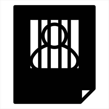 poster glyph simgesi vektör çizimi beyaz arkaplanda izole edildi