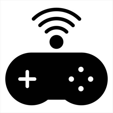 beyaz arkaplanda izole edilmiş konsol sembolü vektör çizimi