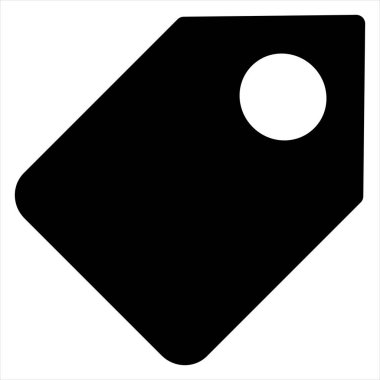 etiket sembolü vektör çizimi beyaz arkaplanda izole edildi