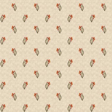 Lale suluboya çiçek ve desen bırakır