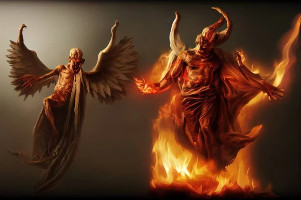 Eine Illustration Der Dämonen Der Hölle — Stockfoto