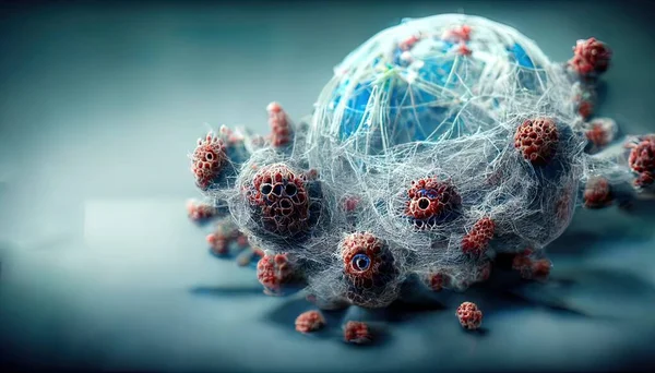 Illustration Eines Weltweiten Virus — Stockfoto