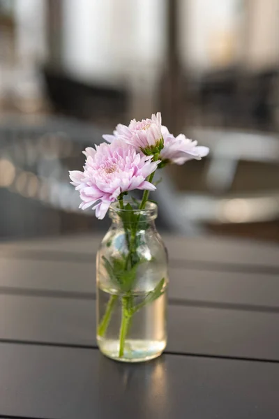 stock image a little flower decoration on a table