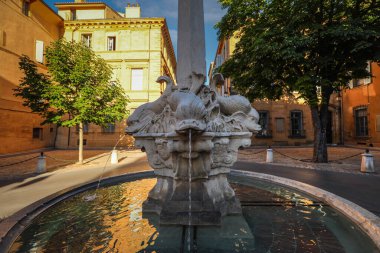 Dört Veliaht Çeşmesi veya Dauphins Meydanı, Aix-en-Provence, Fransa