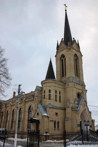 Evangeliets Hus Kyrkan Byggdes Talet Som Tempel Lutherska Samhället Gamla — Stockfoto