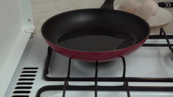 Geroosterde Gehakte Koekenpan Sauteing Een Methode Waarbij Groenten Lichtjes Worden — Stockvideo