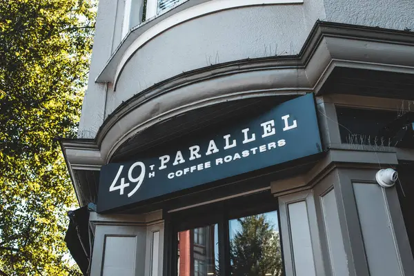 North Vancouver Canada Juillet 2022 Vue Populaire 49E Café Parallèle — Photo
