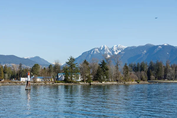 Vancouver Canadá Março 2023 Base Militar Hmcs Discovery Uma Ilha — Fotografia de Stock