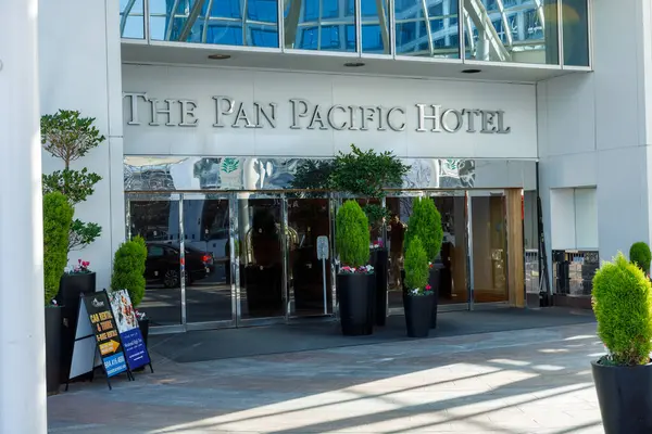Vancouver Canada Mars 2023 Vue Entrée Hôtel Pan Pacific Centre — Photo