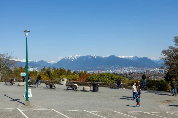 Vancouver Kanada Maaliskuu 2023 Kuva Esittelee Kaunis Näköala Sisällä Queen — kuvapankkivalokuva