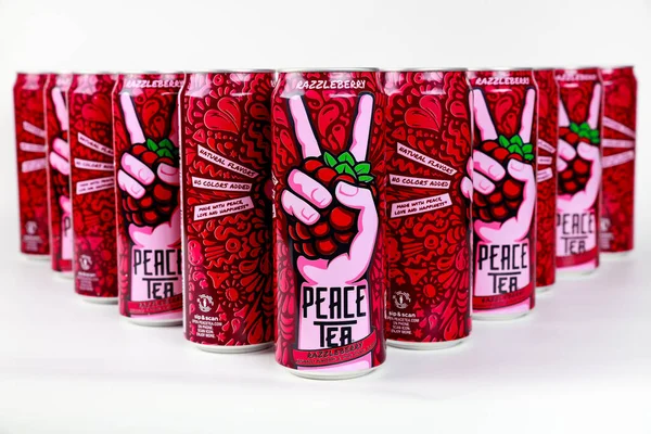 2022 Január Spartanburg Usa Természetes Ízesítésű Béke Teáskanna Coca Cola — Stock Fotó