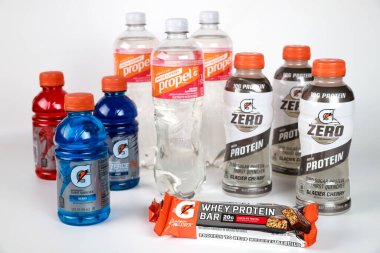 8 Ocak 2022. New York, ABD. Gatorade şirketi insanların sağlıklı kalabilmesi için bu ürünü üretiyor..